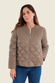 Steppjacke mit Farbverlauf, Meeresgrün