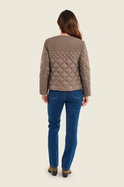Steppjacke mit Farbverlauf, Meeresgrün