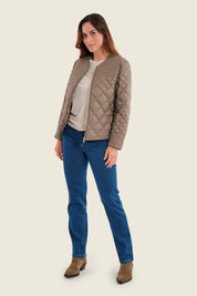 Steppjacke mit Farbverlauf, Meeresgrün