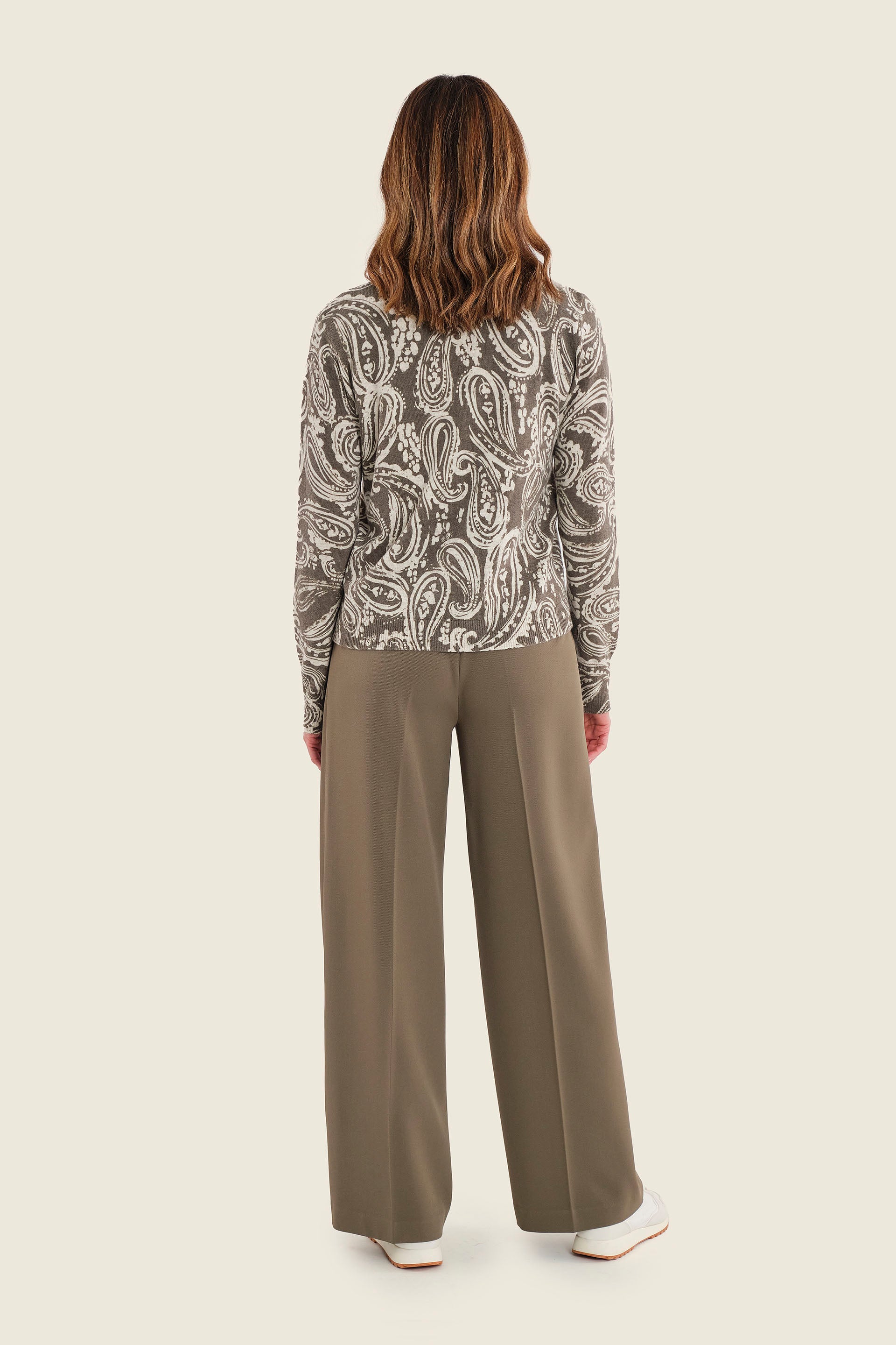 Pullover mit Paisleymuster, Meeresgrün