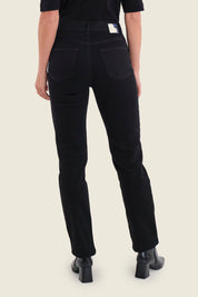 Jeans mit geradem Bein, Denim Schwarz