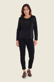 Schmale Jeans mit Stretchanteil, Denim Schwarz
