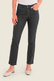 Schmale Jeans mit Stretchanteil, Denim Grau