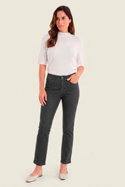 Schmale Jeans mit Stretchanteil, Denim Grau