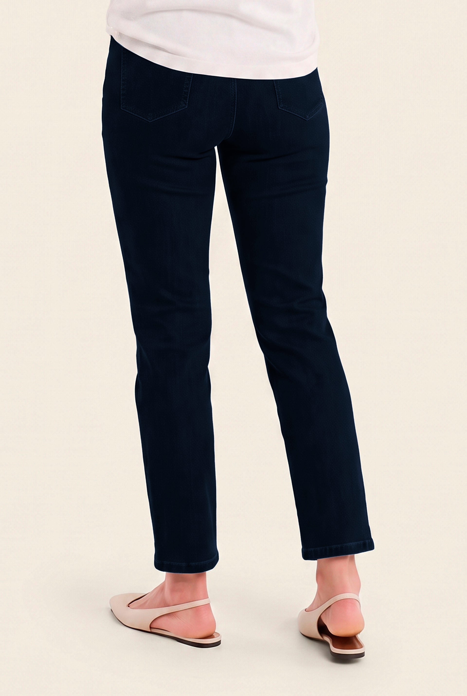 Schmale Jeans mit Stretchanteil, Denim Blauschwarz
