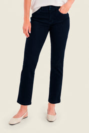 Schmale Jeans mit Stretchanteil, Denim Blauschwarz