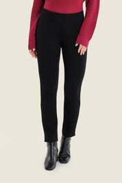Schmale Strickhose zum Hineinschlüpfen, Schwarz
