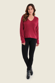 Schmale Strickhose zum Hineinschlüpfen, Schwarz