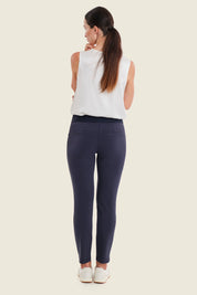 Schmale Strickhose zum Hineinschlüpfen, Nachtblau
