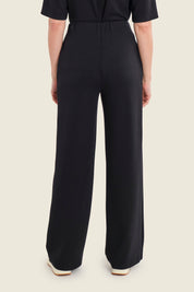 Schlupfhose aus Modalmischung mit Tunnelzug, Schwarz